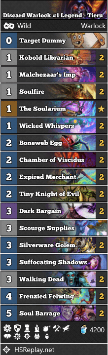 Discard Warlock #1 Legend - Tieru