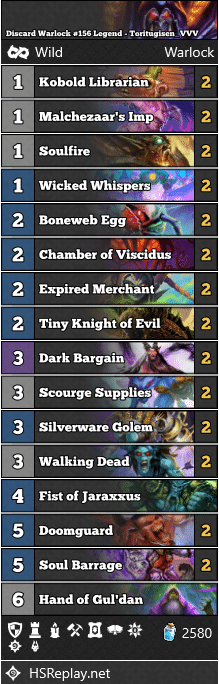 Discard Warlock #156 Legend - Toritugisen_VVV