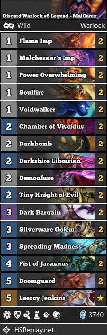 Discard Warlock #8 Legend - MalGaniz