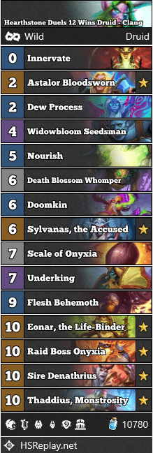 Hearthstone Duels 12 Wins Druid - Clang