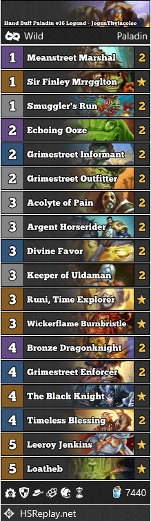 Hand Buff Paladin #16 Legend - JogenThylacoleo