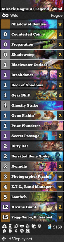 Miracle Rogue #3 Legend - Wind