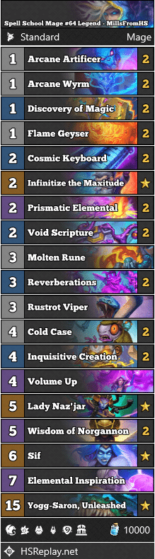 Spell School Mage #64 Legend - MillsFromHS