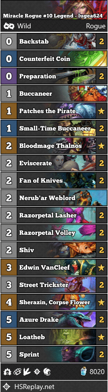 Miracle Rogue #10 Legend - lugea624