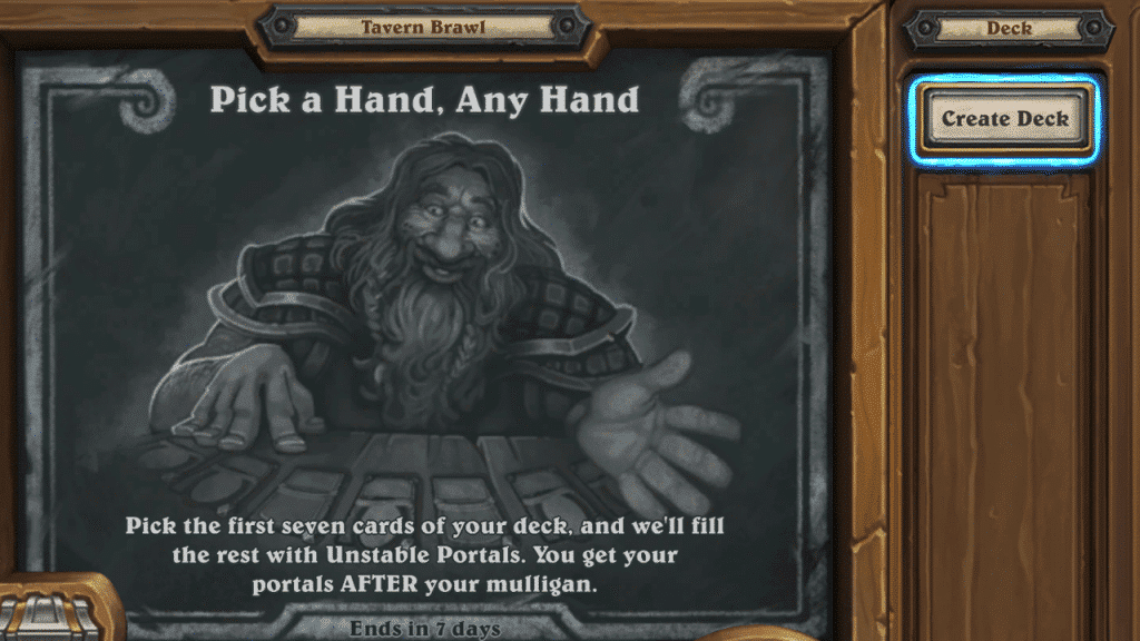 Pick a Hand, Any Hand