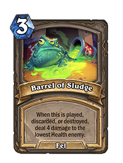 Barrel of Sludge (Spell generated by several cards-mostly in Warlock)