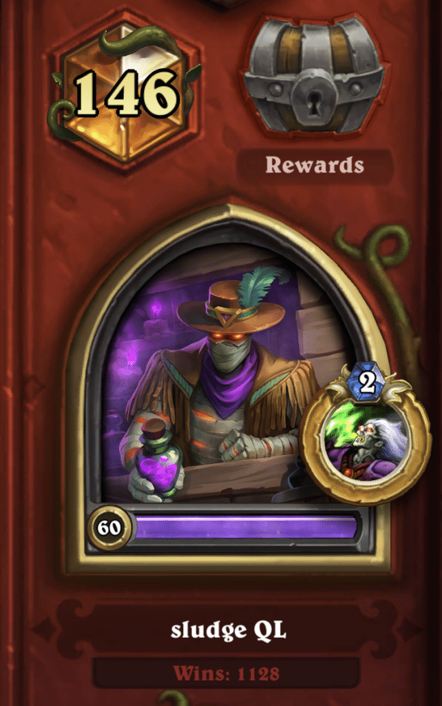 Questline Warlock 146 Legend Hyperion (Score 189) Hearthstone