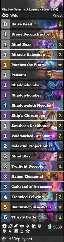 Shadow Priest #17 Legend (Score: 12-6)