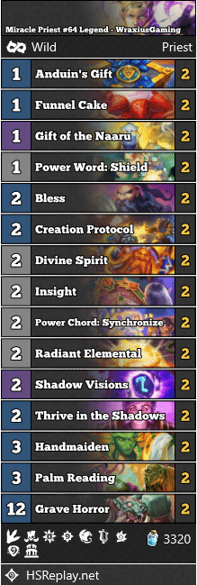 Miracle Priest #64 Legend - WraxiusGaming