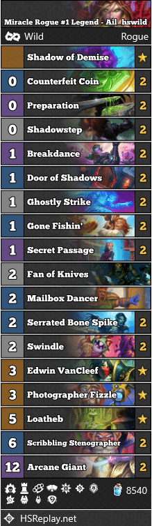 Miracle Rogue #1 Legend - Ail_hswild