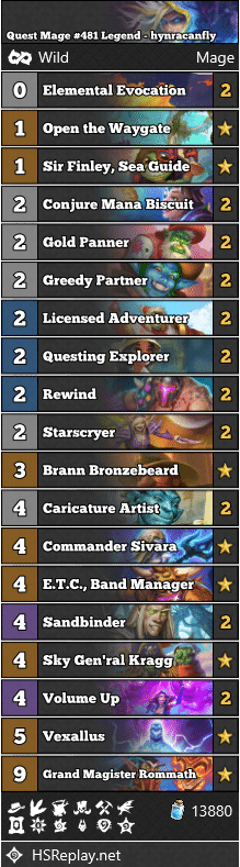 Quest Mage #481 Legend - hynracanfly