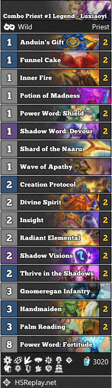 Combo Priest #1 Legend - Luxiaoyi