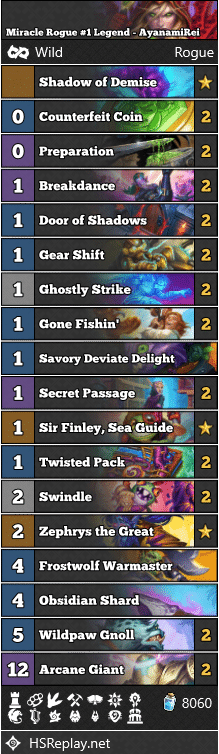 Miracle Rogue #1 Legend - AyanamiRei