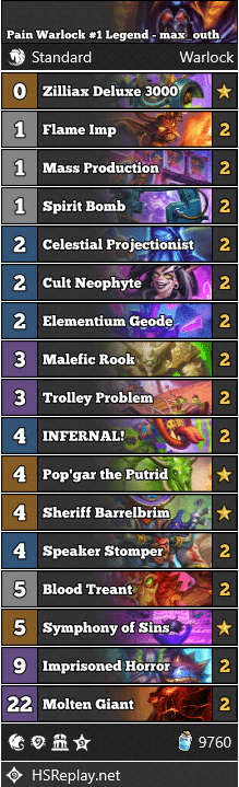 Pain Warlock #1 Legend - max_outh