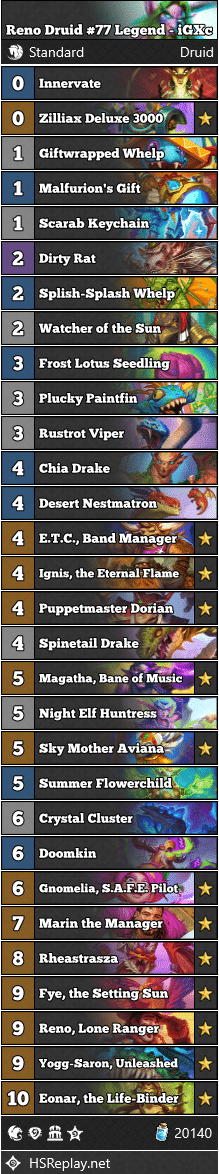 Reno Druid #77 Legend - iGXc