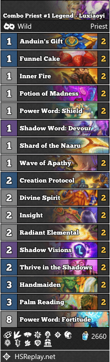 Combo Priest #1 Legend - Luxiaoyi