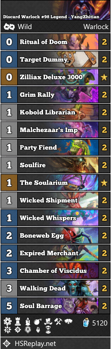 Discard Warlock #98 Legend - YangZhitian