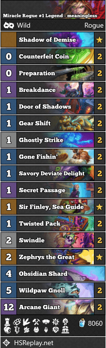 Miracle Rogue #1 Legend - meaningless