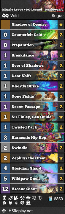 Miracle Rogue #393 Legend - senshiwuafu