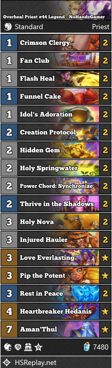 Overheal Priest #44 Legend - NoHandsGamer