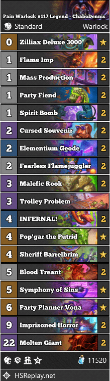 Pain Warlock #117 Legend - ChaboDennis