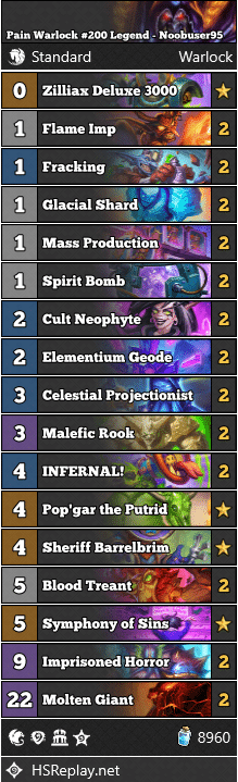 Pain Warlock #200 Legend - Noobuser95