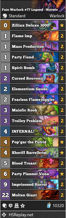 Pain Warlock #77 Legend - Norwis_