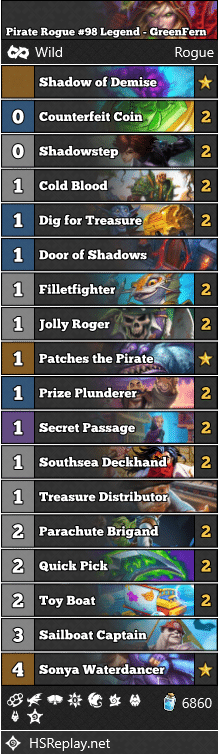 Pirate Rogue #98 Legend - GreenFern