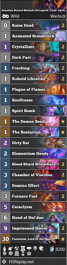 Questline Discard Warlock #56 Legend - Feral_havoc