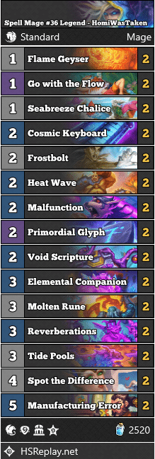 Spell Mage #36 Legend - HomiWasTaken