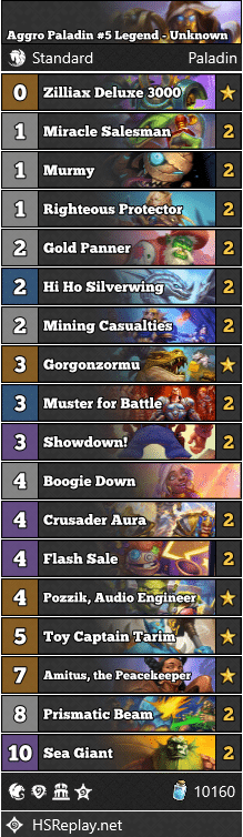 Aggro Paladin #5 Legend - Unknown