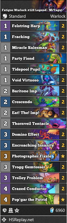 Fatigue Warlock #128 Legend - MrYagut