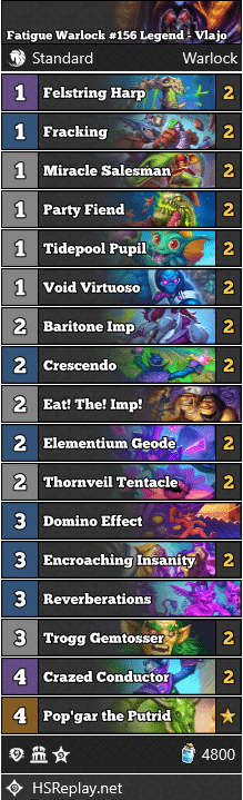 Fatigue Warlock #156 Legend - Vlajo