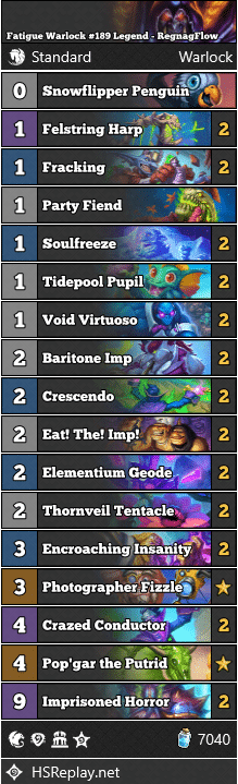 Fatigue Warlock #189 Legend - RegnagFlow