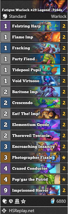 Fatigue Warlock #29 Legend - fydds