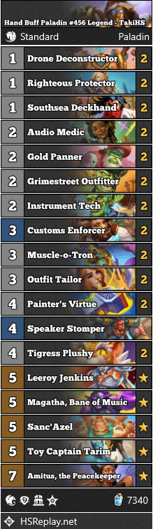 Hand Buff Paladin #456 Legend - TakiHS