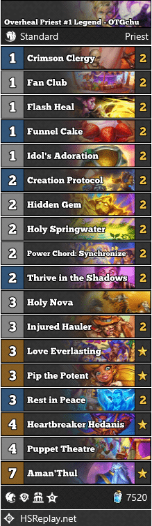 Overheal Priest #1 Legend - OTGchu