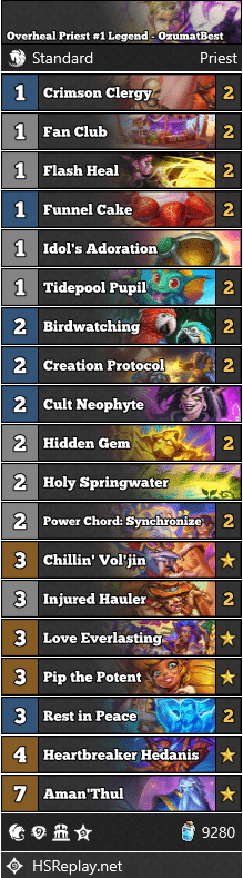 Overheal Priest #1 Legend - OzumatBestOverheal Priest #1 Legend - OzumatBestOverheal Priest #1 Legend - OzumatBest