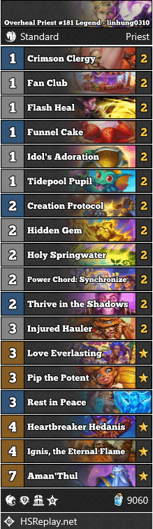 Overheal Priest #181 Legend - linhung0310