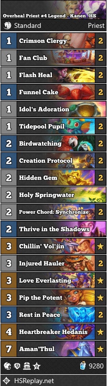 Overheal Priest #4 Legend - Kanen_HS