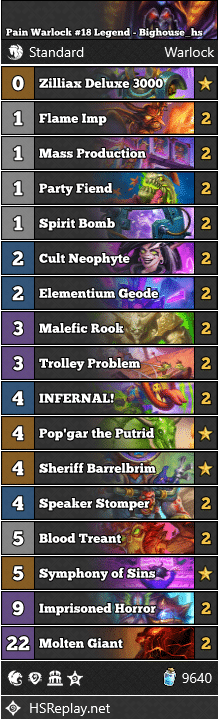 Pain Warlock #18 Legend - Bighouse_hs