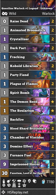 Questline Warlock #1 Legend - Unknown