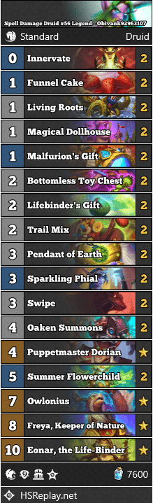 Spell Damage Druid #56 Legend - Obivank92963107