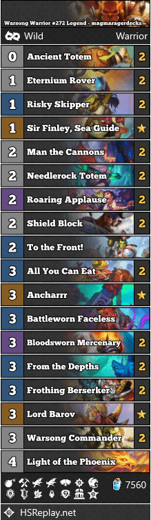 Warsong Warrior #272 Legend - magmaragerdecks