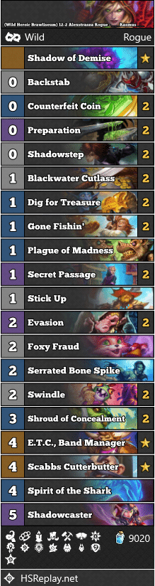 (Wild Heroic Brawliseum) 12-2 Alexstrasza Rogue - ___Rasmus___