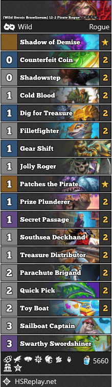 (Wild Heroic Brawliseum) 12-2 Pirate Rogue - 呆子不呆、