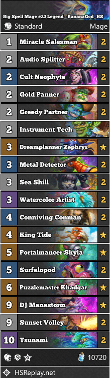 Big Spell Mage #23 Legend - BananaGod_HS