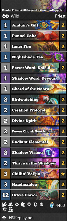 Combo Priest #418 Legend - ZanzibarEsports