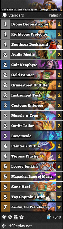 Hand Buff Paladin #204 Legend - Lovelyz_is_god