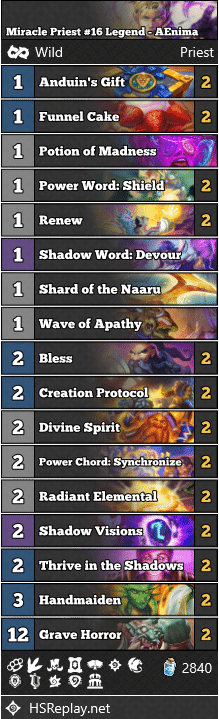 Miracle Priest #16 Legend - AEnima